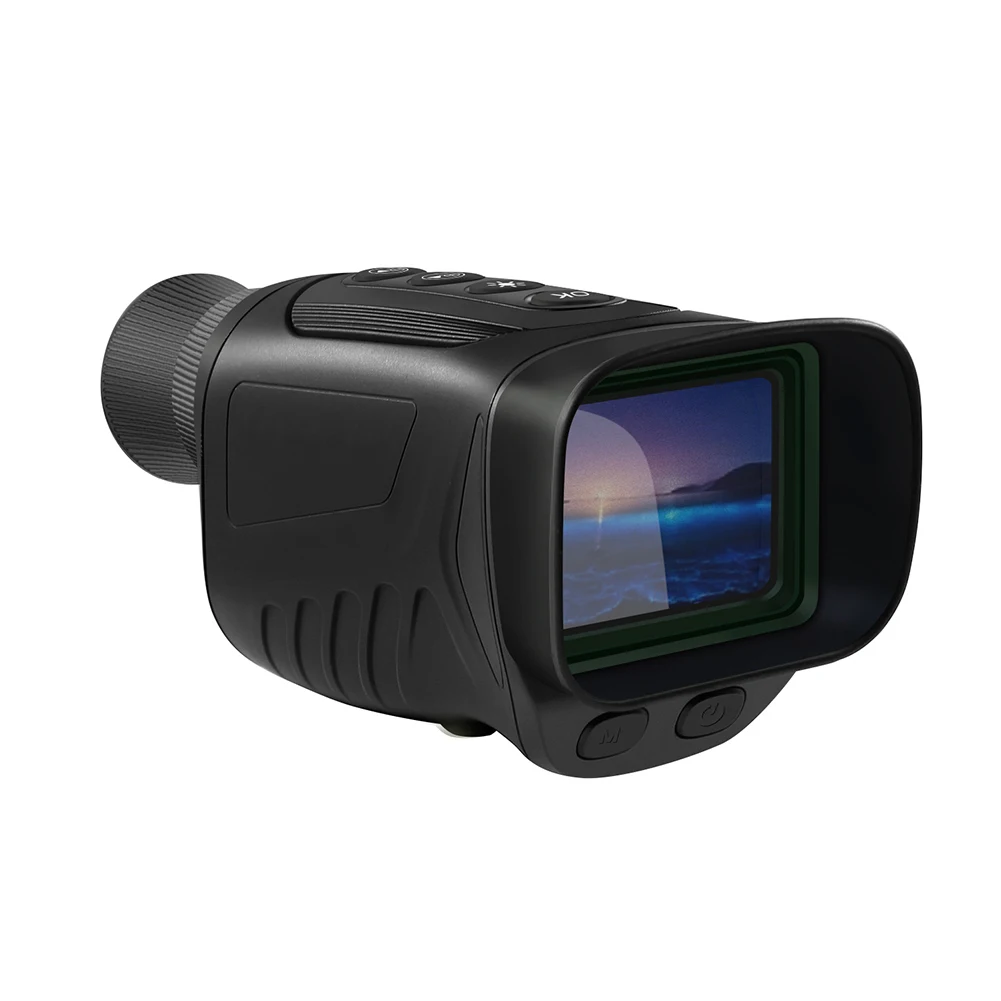 

Зеленый цифровой монокуляр для приключений на открытом воздухе, 2,5k Uhd, видеомонокуляр, бинокль, походное снаряжение, 2,0-дюймовый IPS-дисплей