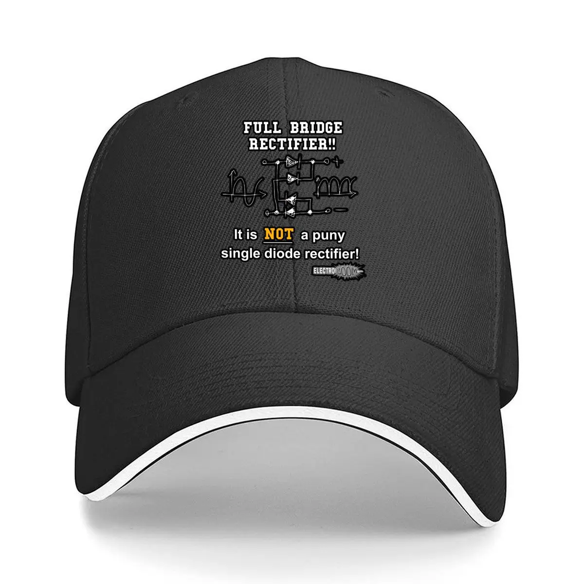 

Bridge Rectifier Bold Text Tech Art Print Sandwich Baseball Cap