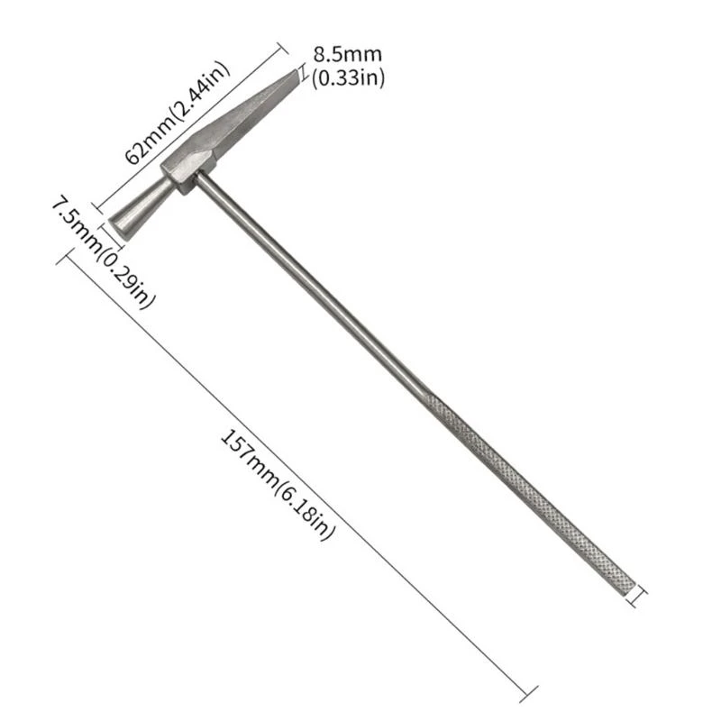 31GJ Hammers Woodworking Puncher Metal Hammers Watch Repair Hand Tool Emergency Safety Escape Tool Small Metal Hammers