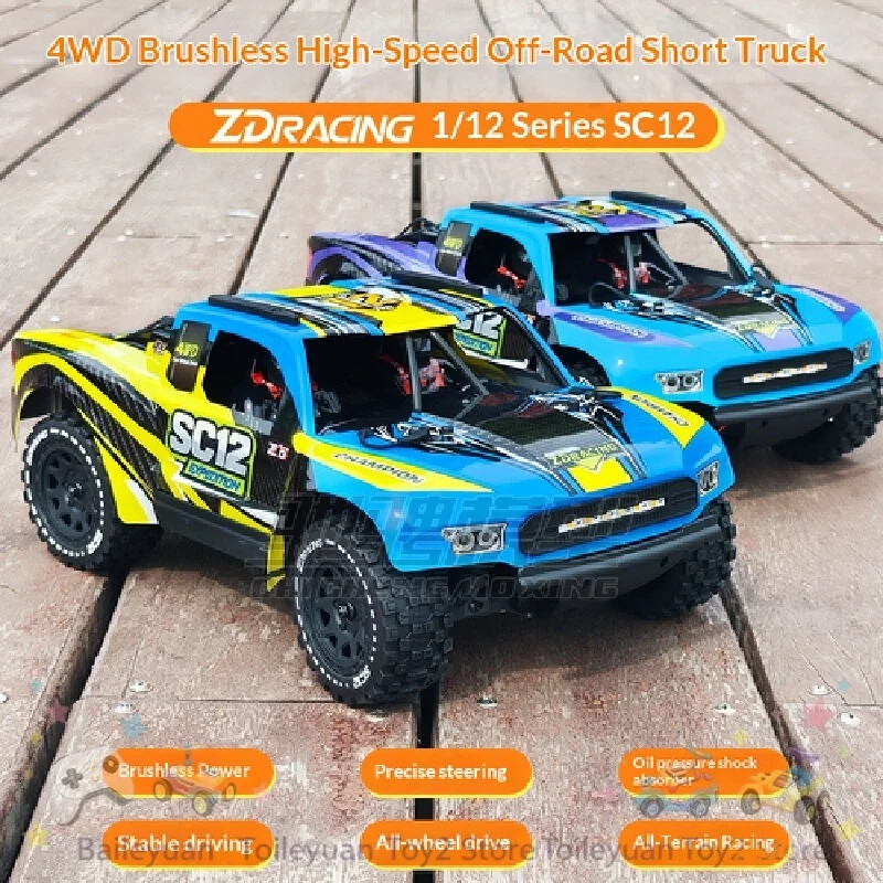 

ZD Racing Rc Car Sc12 1 12 Brushless 4Wd High Speed Off Road Short Course Truck Remote Control For Adult Hobby Outdoor Racing