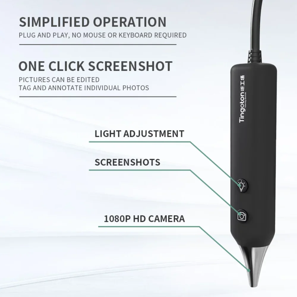 Professional Wireless UHD Digital Otoscope Ear Camera, Ear Wax Removal Tool for Ear Canal Inspection