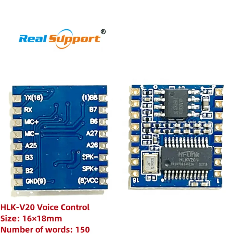 Original HLK-V20 Human-machine voice interaction sound offline language Module for Smart Home with 2MB Flash