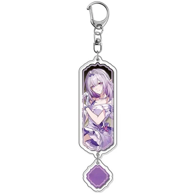 Honkai: Star Rail Long Strip Acrylic Keychain Herta Acheron Jingyuan Castorice Sunday Dr.Ratio Pendant Game Peripheral Fans Gift