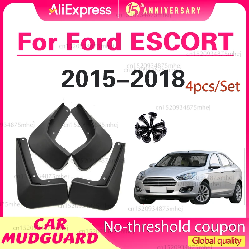 

Для Ford FORD ESCORT 2015-2018 автомобильные колеса брызговики TPE без сверления/ленты аксессуары для защиты колес автомобиля