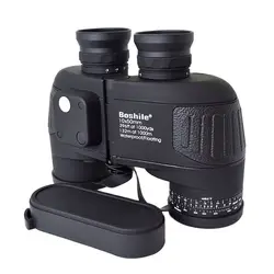 Boshile 10x50 Binoculars Marine Compass Telescope Zoom Rangefinder Navigation Hunting Big Eyepiece Waterproof Nitrogen Bak4