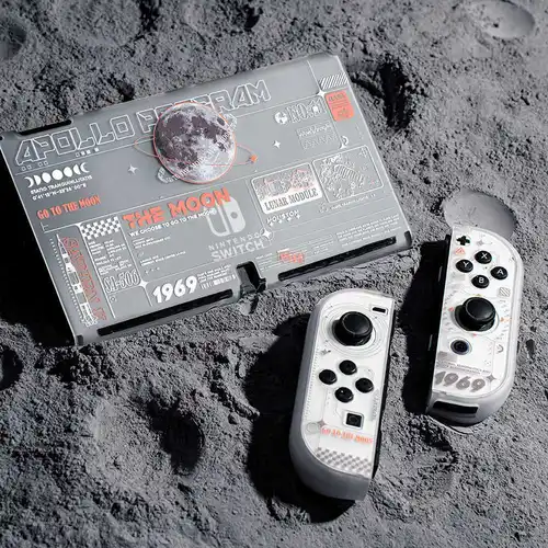 Imagen 2 del producto Funda trasera dura transparente mate, Protector de carcasa de cristal para Nintendo Switch 2/NS Oled Joycon, funda protectora para controlador