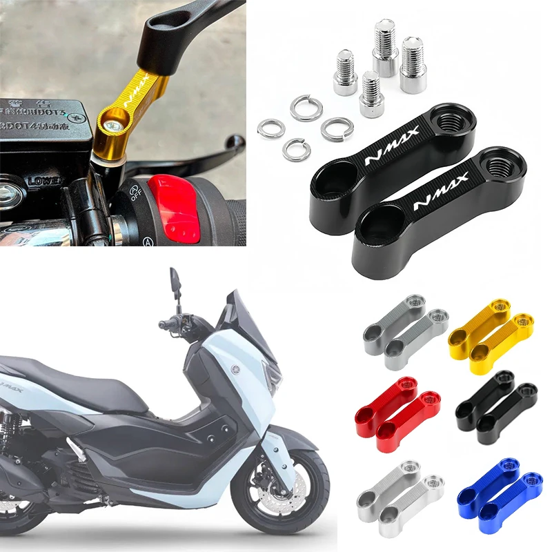 For NMAX 125 155 NMAX125 NMAX155 NMAX 125 NMAX 155 Motorcycle Rearview Mirrors Extension Riser Extend Adapter Accessories