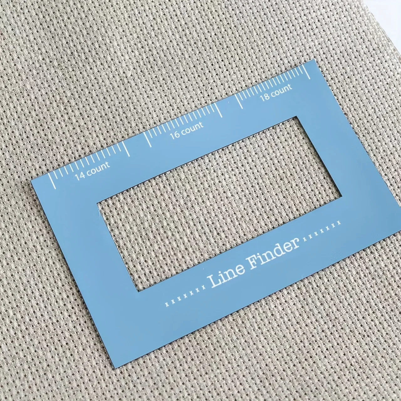 Non‑Magnetic Cross‑Stitch Line Finder, Sewing Position Ruler, Knitting Pattern Holder for Embroidery Crafts
