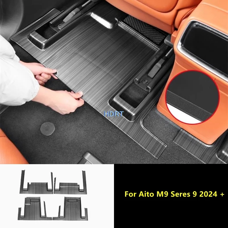 

Car Style Six Seats Front Rear Seat Air Vent Outlet Anti Kick Cover Protector Decoration Accessories For Aito M9 Seres 9 2024 +