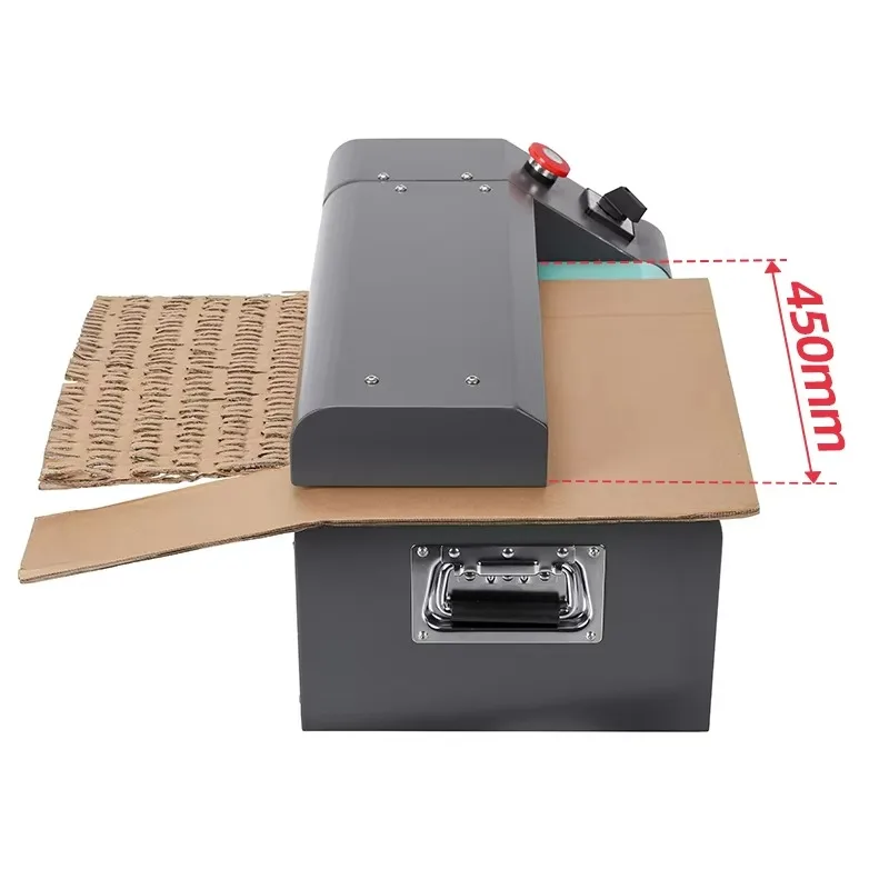

WD-P20 450mm Mini Recycling Carton Board Recycle Box Paper Perforator Cardboard Shredder 450mm for Cushion Packaging