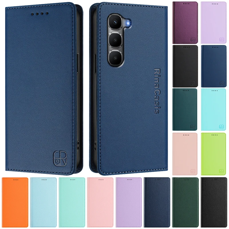 For Infinix Hot 60i Wallet Slots Phone Case For Infinix Hot 60i X6728 Cover on for INFINIX HOT60i Flip Magnetic Case Coque Funda