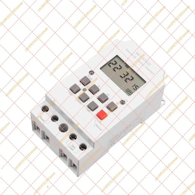 MT316S 220V 25A Din Rail Programmable Digital Timer Switch Universal Electric Appliance Electronic Time Controller