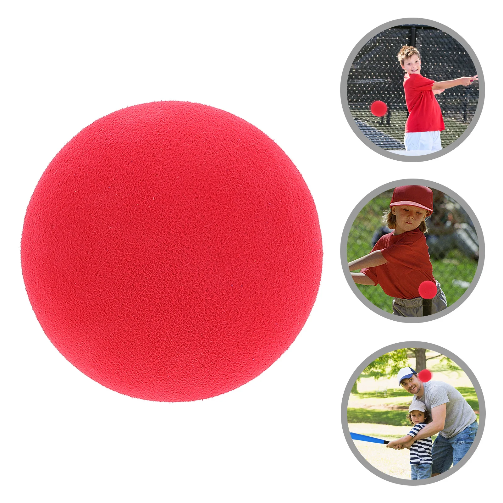 5Pcs Children Training Baseballs Eva Softballs for Throwing Practice Elementary School Indoor Outdoor Baseball Party Birthday