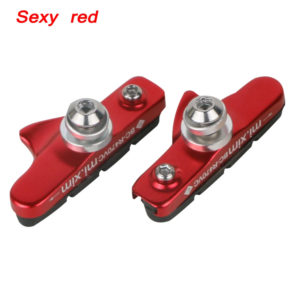 

Road Bike C Brake for Pads 55mm Pair with Metal Alloy and Rubber Designed for Stability and Effective Bicycle Braking