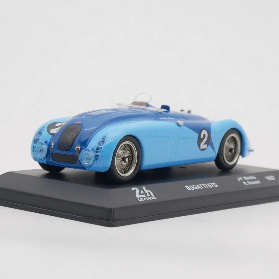 

Diecast IXO 1:43 Scale BUGATTI 57G 1937 24-hour LE MANS Man Le Racing Alloy Car Model