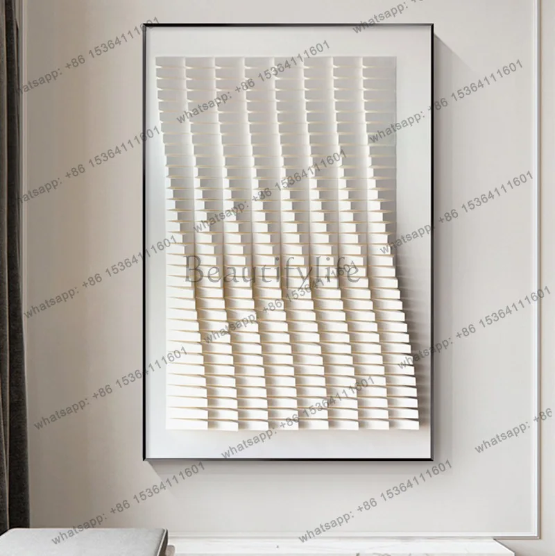 LJY high sense minimalist mural living room hanging painting abstract light luxury three-dimensional