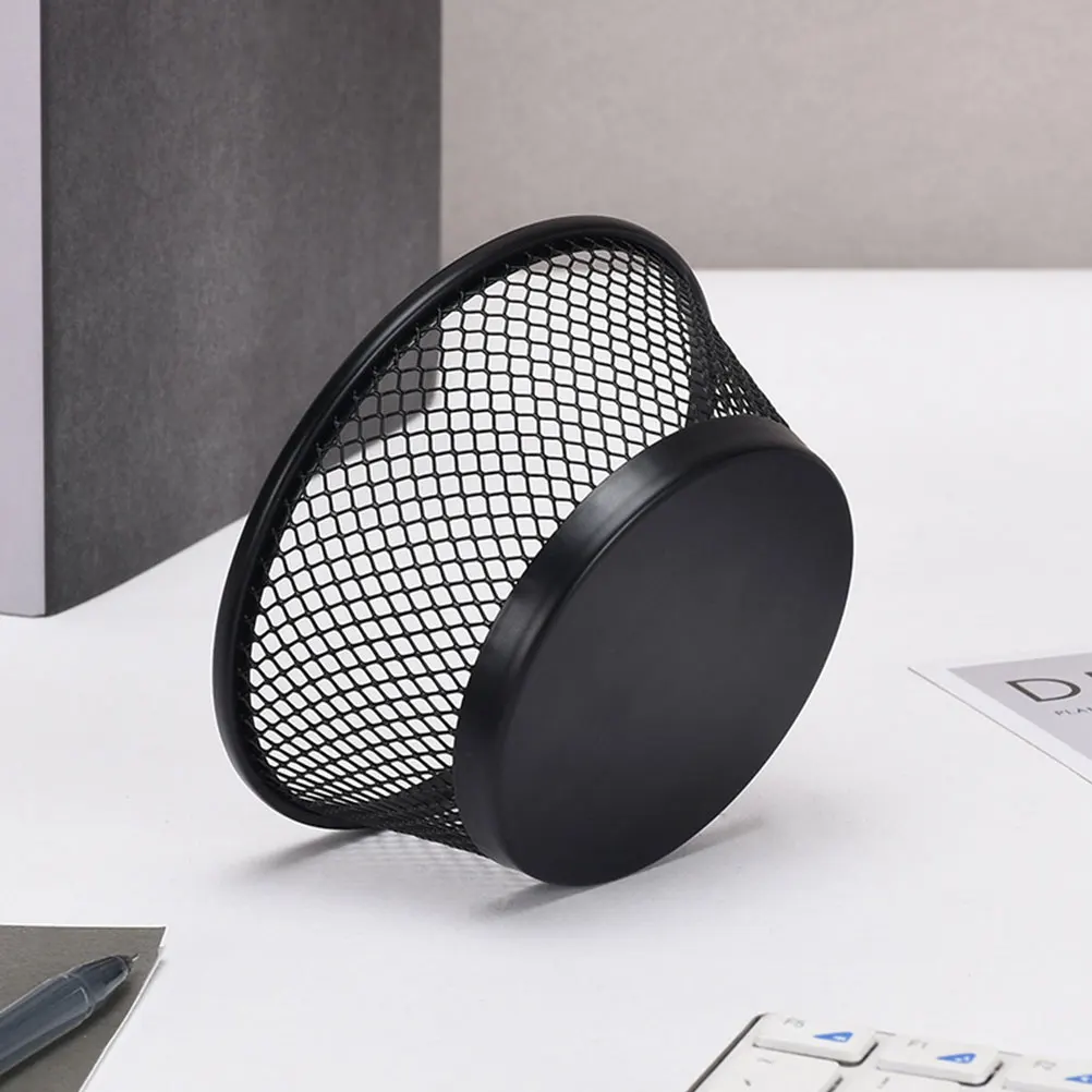 

3 Pcs Paper Clip Barrel Mesh Holder Organizing Dispenser Desk Office Accessories Supply Organizer