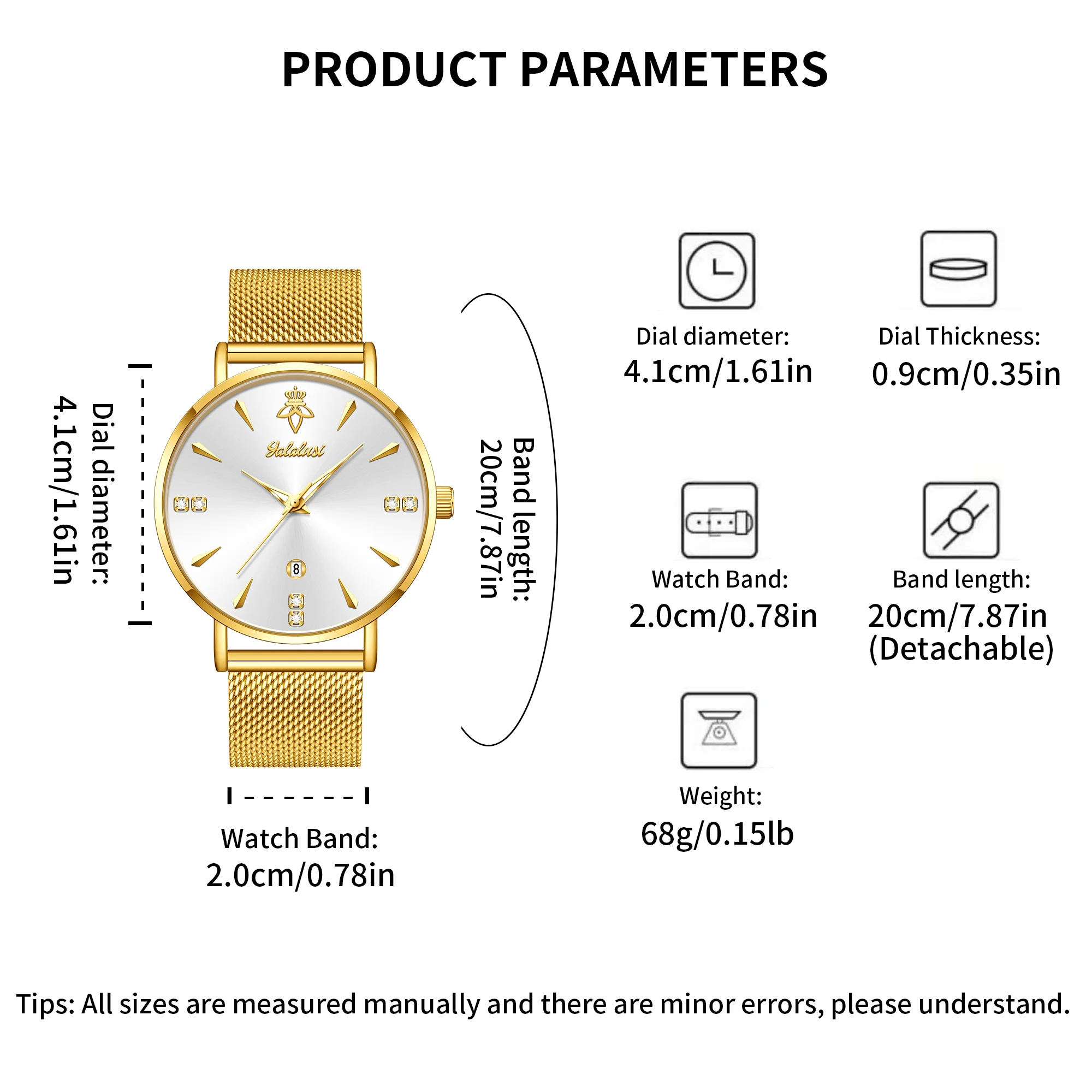 Relógio Feminino YaLaLuSi de L - Luxury Watch Affordable avaliação e preço