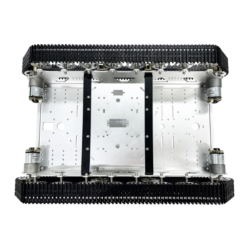 4WD Chassis T800S Plastic Track Smart Car, Heavy-load Obstacle-crossing Robot, Mecanum Wheel Development Platform