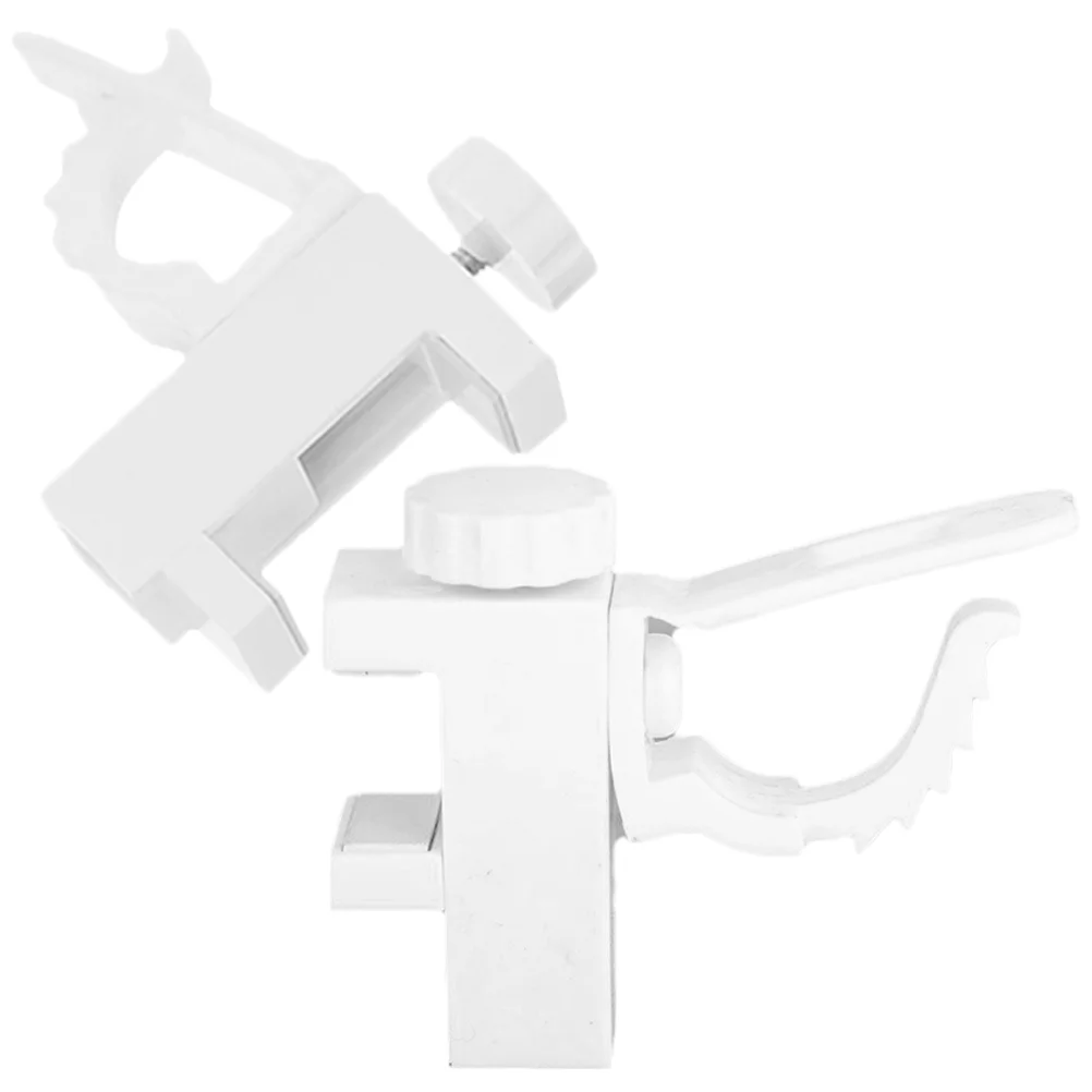 Curtain Rod Holders No Drilling Clip-On Bracket Hook Socket Pp Coat Hanger Stand