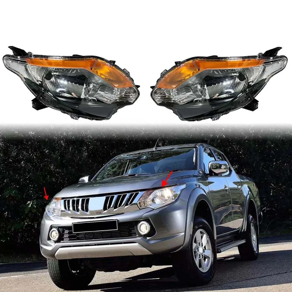 

1 PC Car Headlight Head Light for Mitsubishi L200 Triton 2015 2016 2017 2018 Low Configuration