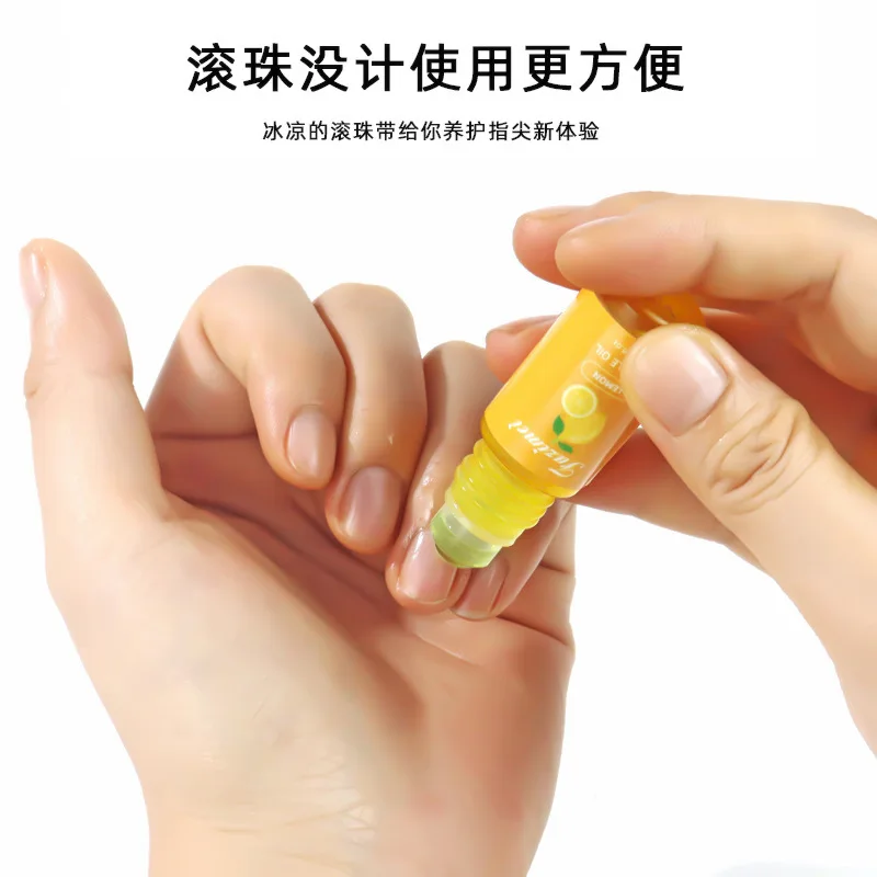 Cura delle unghie olio per unghie olio nutriente olio essenziale Roll-on Anti-collisione pelle morta olio idratante per bordi delle dita 5ml