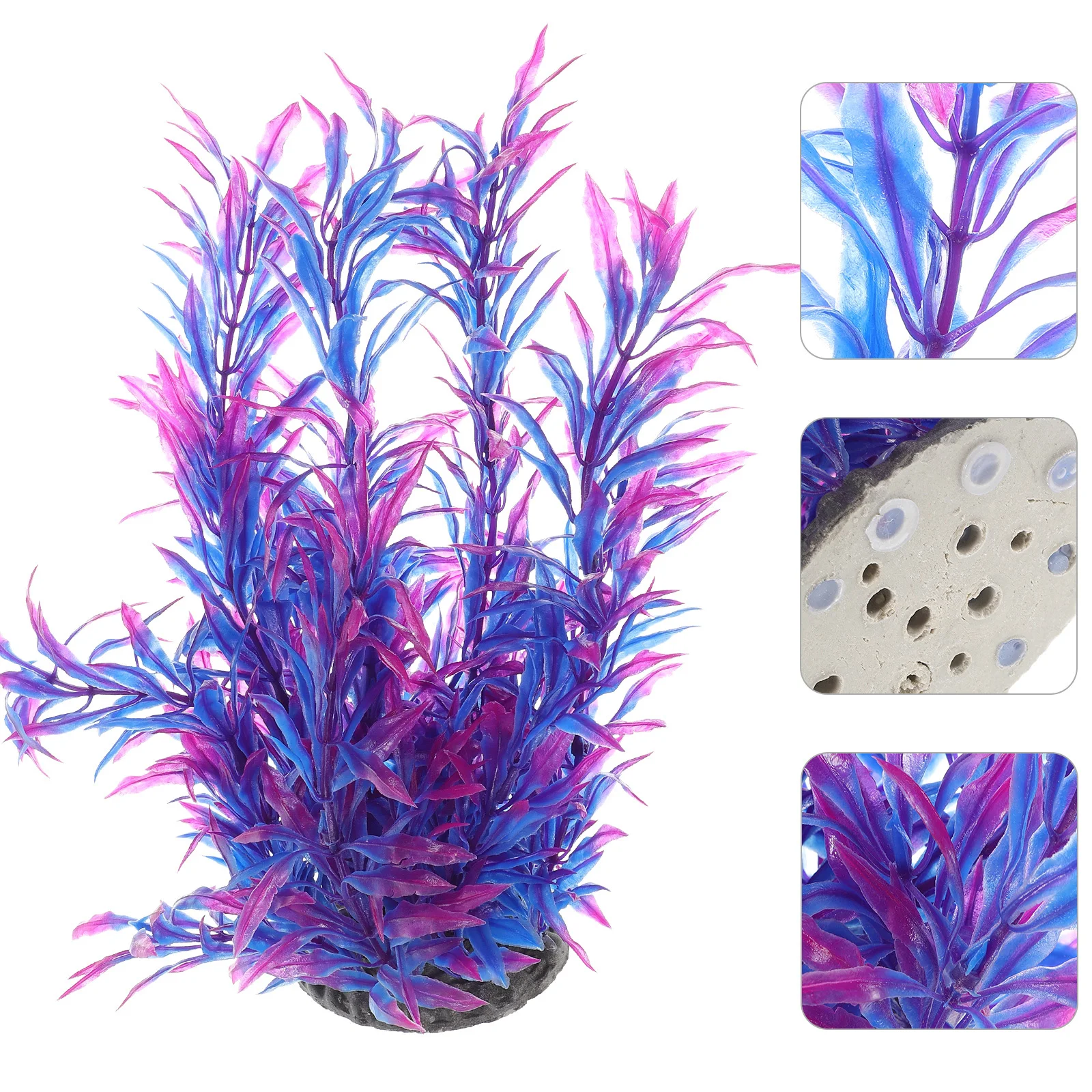 

Realistic Water Grass Decor Lifelike Aquarium Plants Thickened Base Plastic Fish Tank Decorations For Home Office Pets