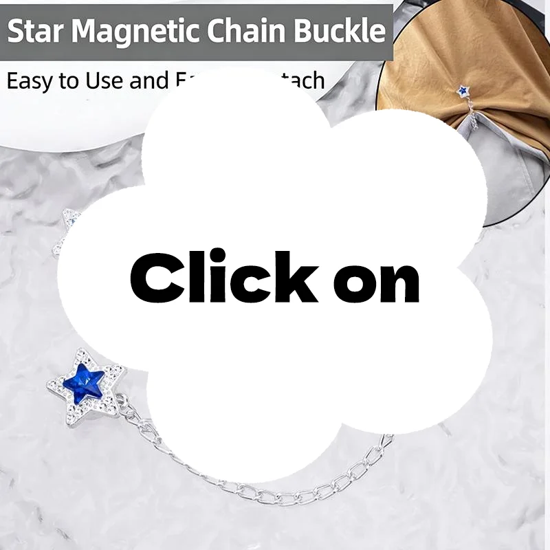 2pcs Multi-Function Magnetic Clothing Clip With Chain Metal Buttons Clip Clothes Scarf Trouser Legs Cuff Fixing Magnet Pin