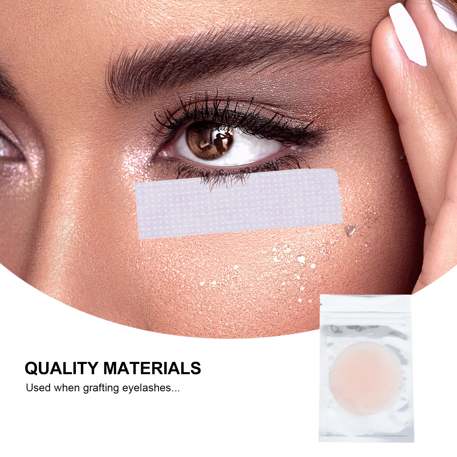 

5pcs Eyelash Grafting Silicone Pads High Class Safe Practical Forehead Stickers Eyelash Extension Tools Beauty Accessories