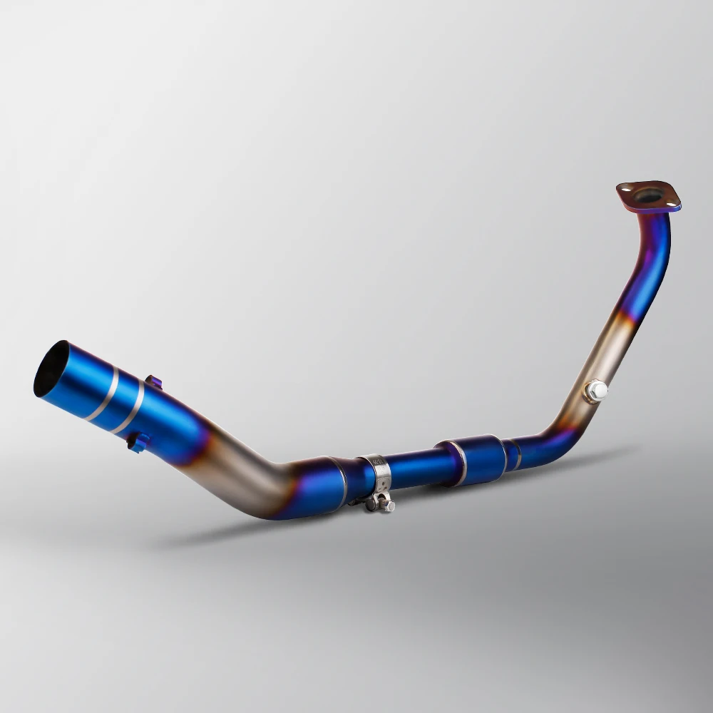 

Motorcycle Exhaust Full System Kit Universal 51MM Interface Exhausts Headers Front Line Pipe For YAMAHA R15 V3 MT15 2017-2026