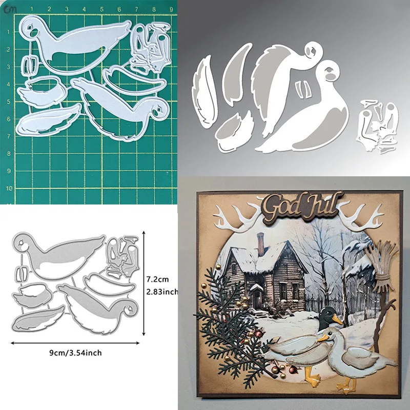 Cutting Dies New Arrival 2024,Birdie Set Stencil,Christmas Dies for Card Making, Decoration Album Photo Embossing Craft Supplies