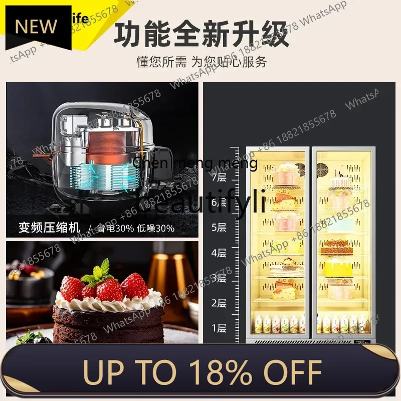 

P178 B61 Cake fresh-keeping display cabinet Dessert refrigerated refrigerator Commercial baking Air-cooled frost-free vertical f