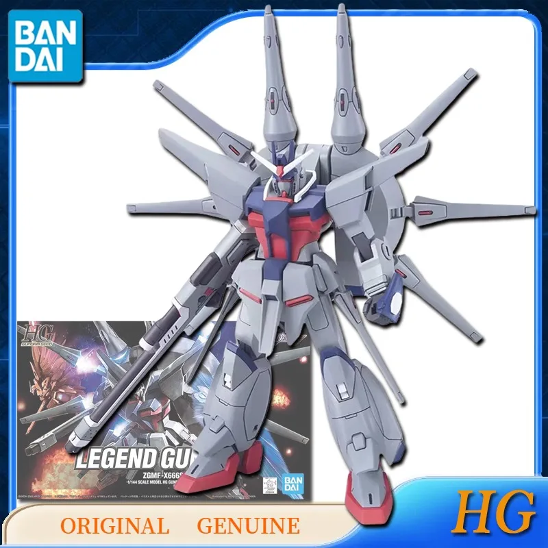 Bandai oryginalna oryginalna HG LEGEND GUNDAM ZGMF-X666S figurki akcji z anime zabawki dla chłopca dziewczyna prezent dla dzieci Model kolekcjonerski ozdoby