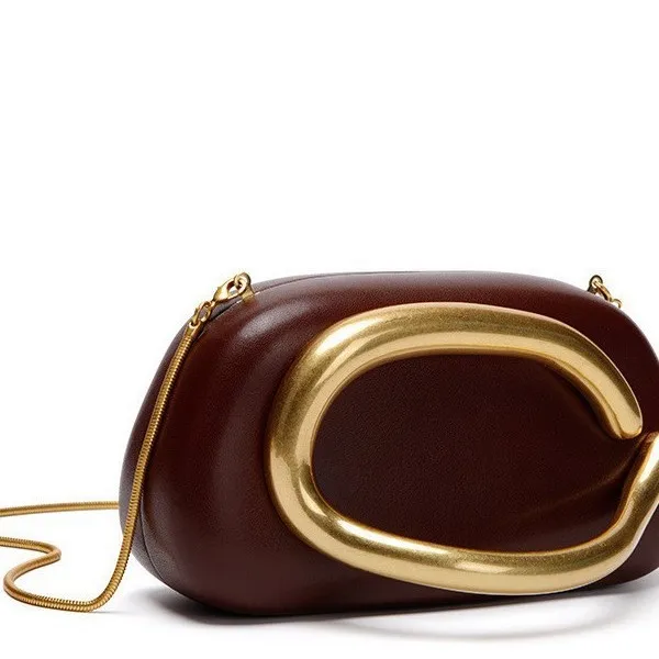 

Золотой металлический клатч в коробке с металлической застежкой, женский вечерний милый кошелек для свадебной вечеринки, темно-красный, бежевый, новинка зимы 2025 г.