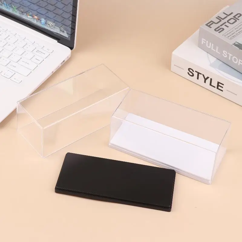 1 قطعة صندوق تخزين أكريليك شفاف عملي 1/43 دييكاست نموذج سيارة صندوق عرض لتقوم بها بنفسك رف شاشة الغبار لعبة