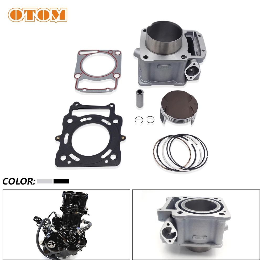 

ZS174MN-5 Комплект цилиндров двигателя мотоцикла 74 мм Блок цилиндров Поршневое кольцо Штифт Прокладка для ZONGSHEN NB300 4T Байк с водяным охлаждением