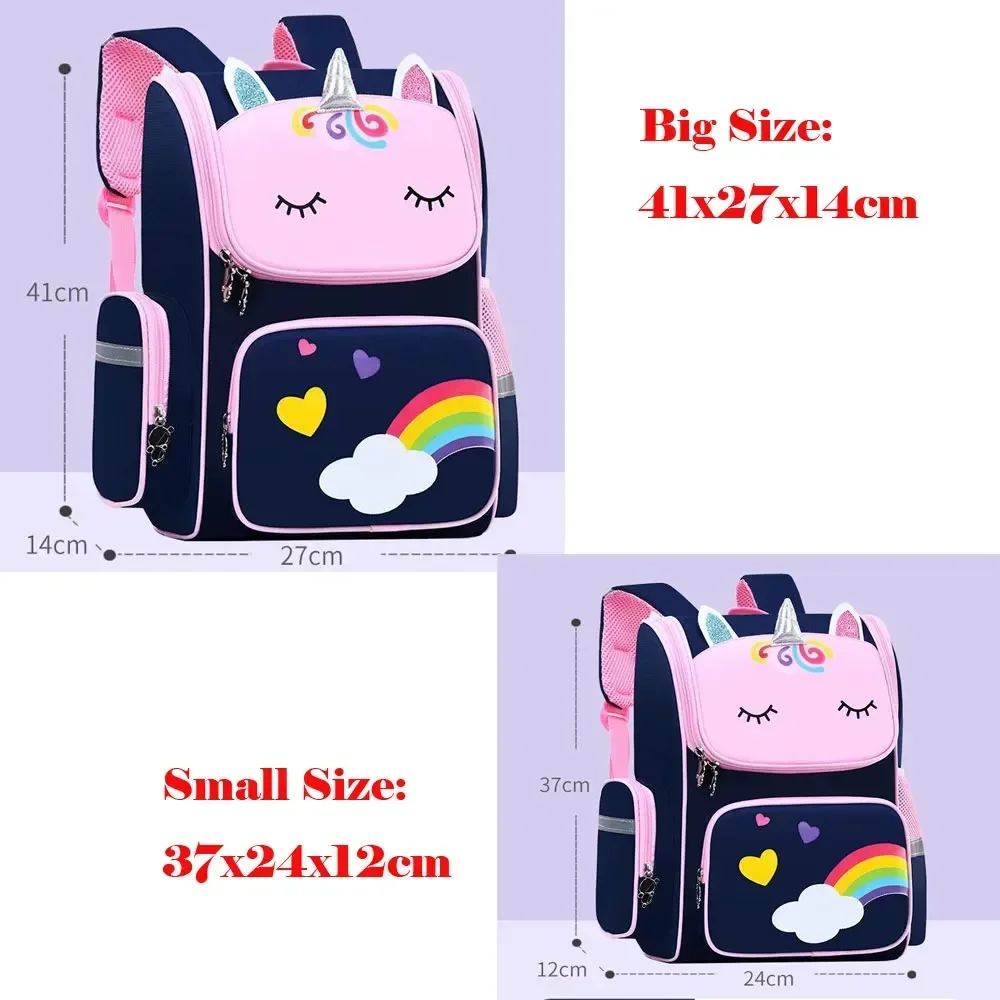 Novo grande mochila escolar bonito estudante mochila dos desenhos animados unicórnio bagpack escola primária sacos de livro para adolescentes