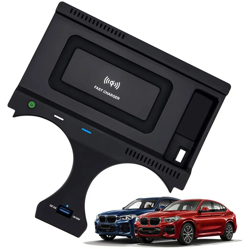 携帯電話用ワイヤレス充電器,bmw x3 g01 x4 g02 2018 2019 2020,bmw用,高速充電プレート