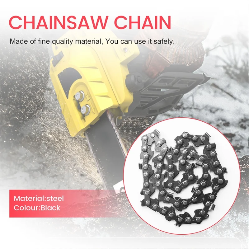 4 Inch 1/4Inch Mini Steel Chainsaw Chain Electric Electric Saw Accessory