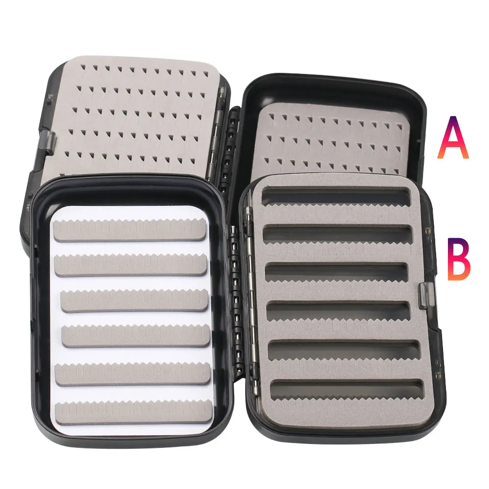 Bimoo 1 Stück Mehrzweck-Fliegenbox für Mücken, Nymphen, Trocken- und Nassfliegen, Forellen-Angelhaken, Köder-Aufbewahrungsbox, Angelzubehör – Detail 7