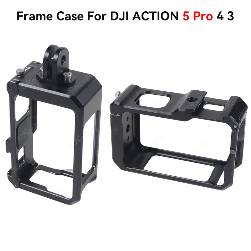 Aluminium Frame Case For DJI Osmo ACTION 5 Pro 4 3 Metal Cage Quick Release Mount with Cold Shoe Full Protective Frame Case