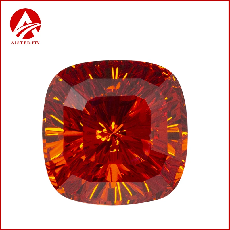 Garnet Color Millennium Cut Cubic Zirconia Stones 10x10mm CZ Loose Gemstone for Jewelry Making