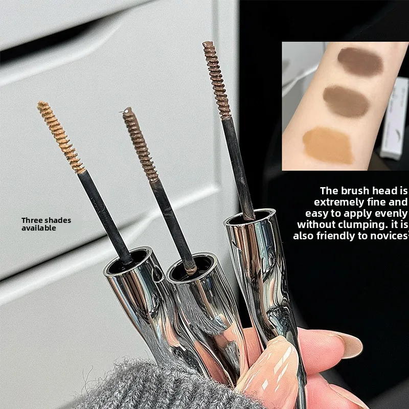 Crema per sopracciglia opaca Light Mist-Sombra marrone chiaro coreana Versatile per il trucco leggero naturale quotidiano e stili di bellezza europei-americani