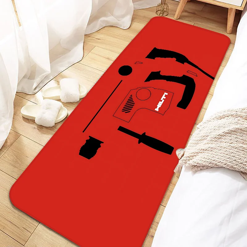 Red Toolbox H-hilties Tools Door Mat Entrance Non-slip Washable Kitchen Carpet Living Room Hallway Rugs Bathroom Bath Door Mats