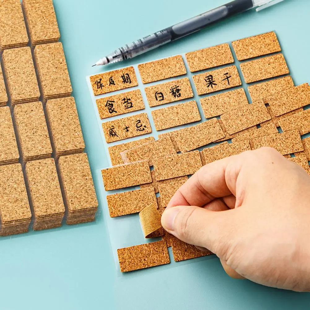 36/96 шт., деревянные Этикетки-наклейки