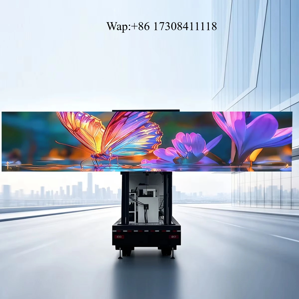 Vehicle-mounted liftable LED display for outdoor mobile digital billboards for vehicle advertising and promotion
