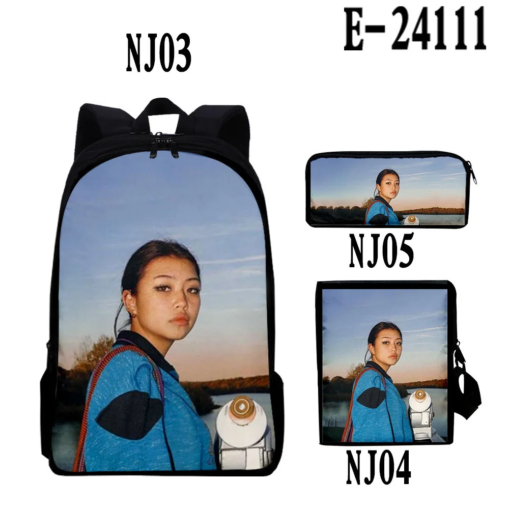

Harajuku Youthful Funny beabadoobee 3D Print 3pcs/Set Student Travel bags Laptop Daypack Backpack Shoulder Bag Pencil Case