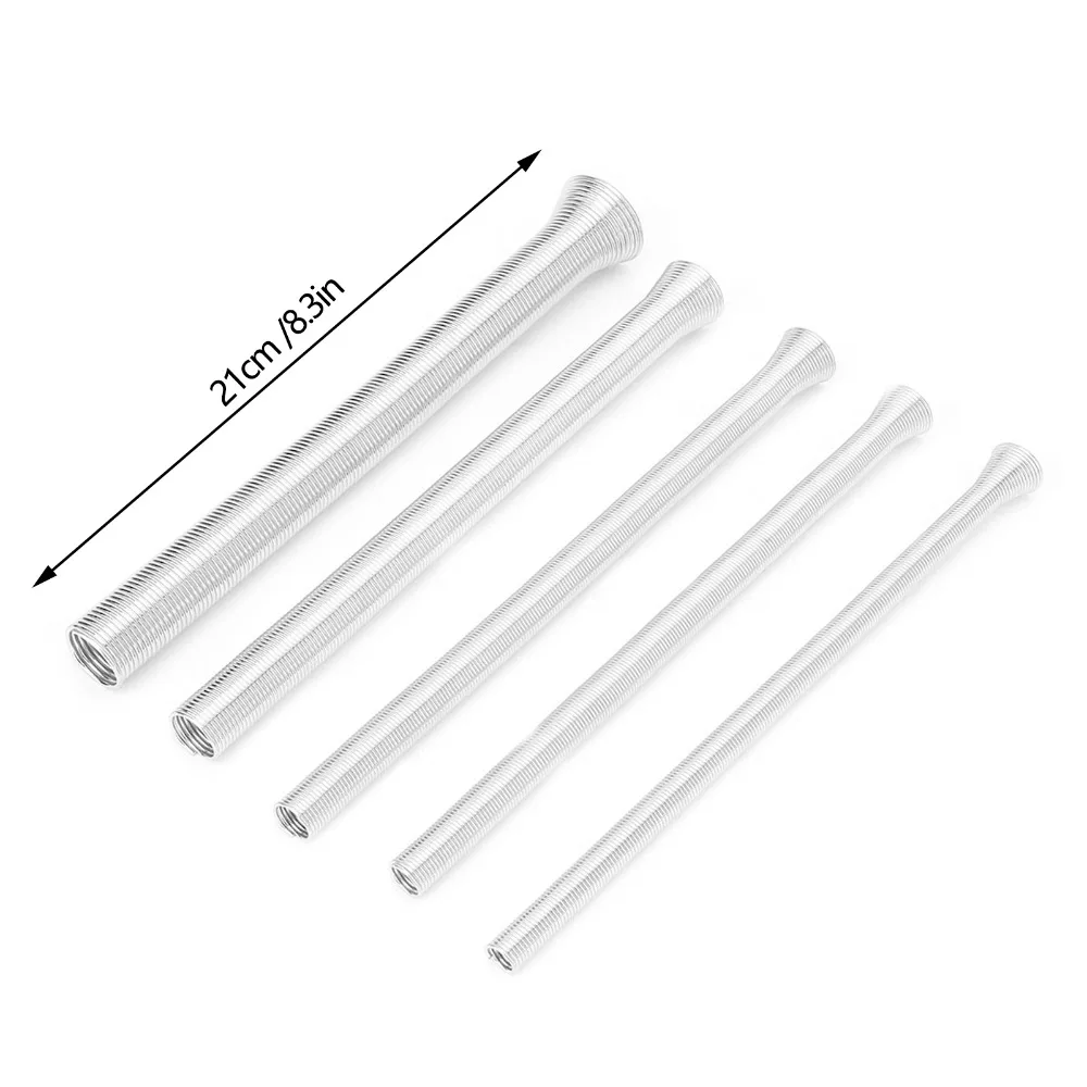 5PCS Super Elastic Spring Tube Bender Thin Wall Compatible 1/4-5/8 Inch Tubing Bender Kit Pipe Bending Spring Electrical Wiring