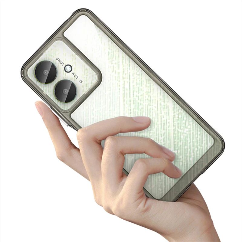 Bunte transparente Hülle für Xiaomi Redmi 13C Hülle Silikon Schutzhülle für Redmi 13C Cover für Redmi 13C 13C 6,74 Zoll