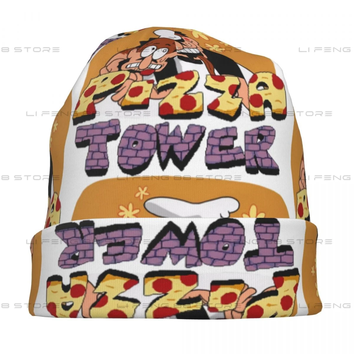 Pizza Tower Graphic Unisex Knitted hat Pizza Tower Game Beanies hat for men and women outdoor hat